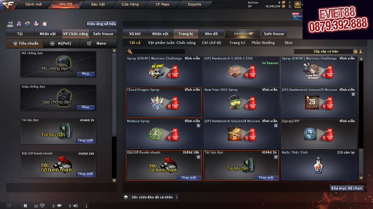 shop acc cf uy tin gia re